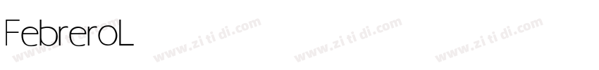 Febrero Light字体转换